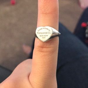 Barely worn Tiffany & co heart ring